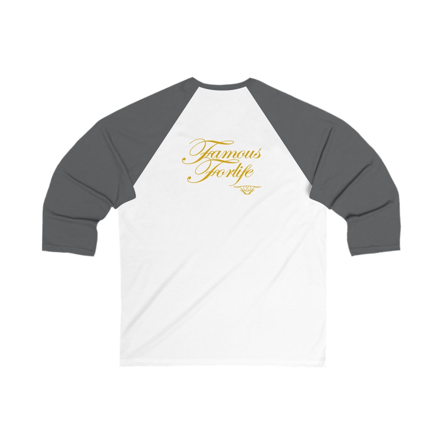 Famous For Life Unisex Baseball Tee - Vintage Style Sporty Shirt