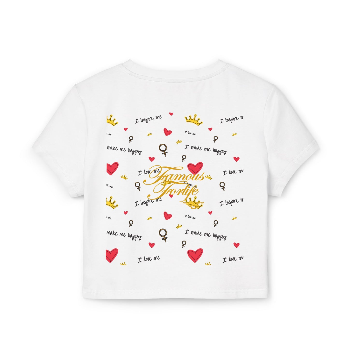 Joyful Women's Baby Tee - Express Your Happiness with Fun Designs!