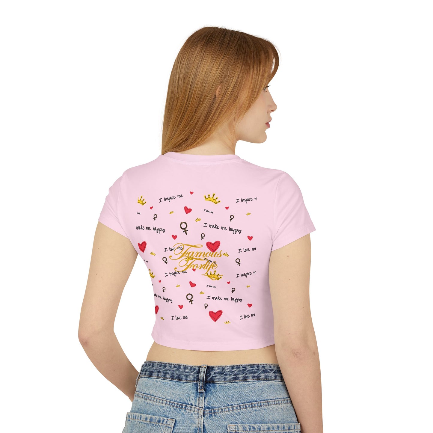 Joyful Women's Baby Tee - Express Your Happiness with Fun Designs!